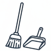 各部屋の掃除機　床拭き